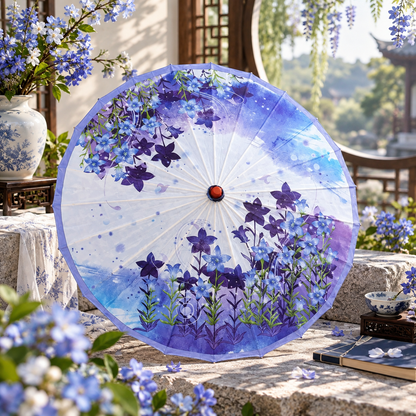 LunchMuse Artisan Silk Parasol
