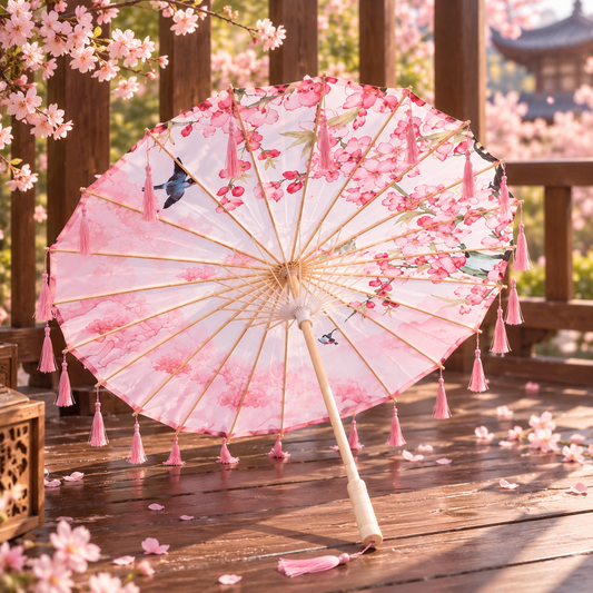 LunchMuse Blossom Silk Parasol